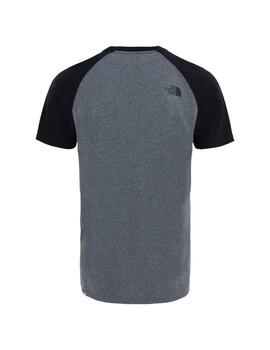 Camiseta Hombre TNF Raglan Easy Gris Negro