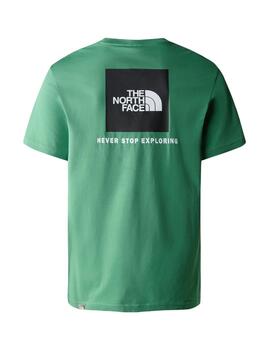 Camiseta Hombre The North Face Red Box Verde