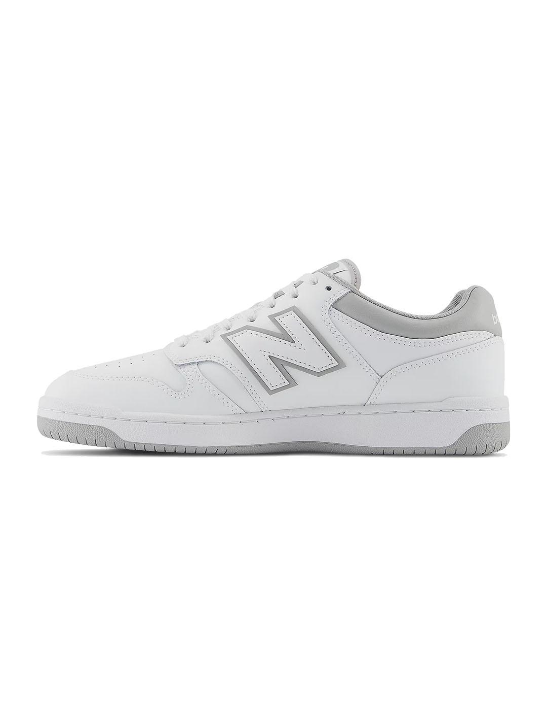 Zapatilla Unisex New Balance 480 Blanca Gris