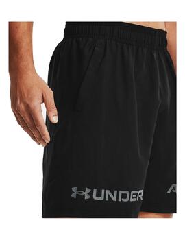 Pantalon Hombre Under Armour Woven Graphic Wordmark Negro