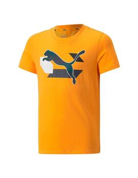 Camiseta Niño Puma Alpha Amarilla