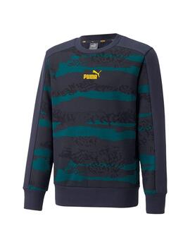 Sudadera Niño Puma Alpha Azul Verde