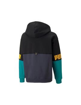 Sudadera Niño Puma Power Negra Azul