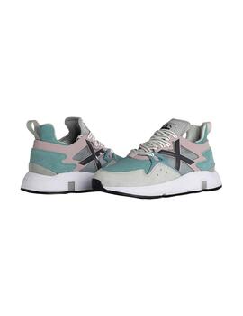 Zapatilla Mujer Munich Clik Women 42 Gris Verde