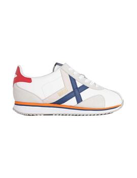 Zapatilla Hombre Munich Sapporo 162 Blanc Azul Roj