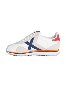 Zapatilla Hombre Munich Sapporo 162 Blanc Azul Roj