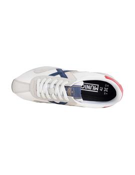 Zapatilla Hombre Munich Sapporo 162 Blanc Azul Roj