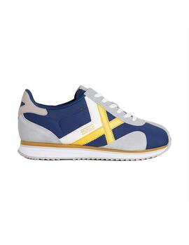 Zapatilla Hombre Munich Sapporo 160 Azul Amarillo