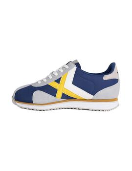 Zapatilla Hombre Munich Sapporo 160 Azul Amarillo