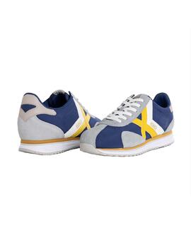 Zapatilla Hombre Munich Sapporo 160 Azul Amarillo