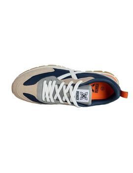 Zapatilla Hombre Munich Versatile 03 Azul Beige