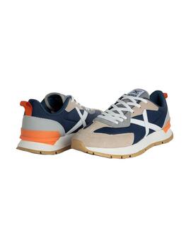 Zapatilla Hombre Munich Versatile 03 Azul Beige