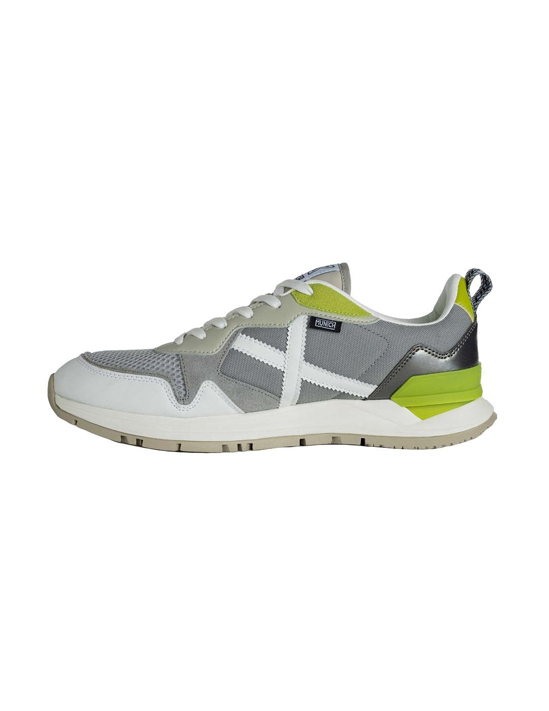 Zapatilla Hombre Munich Avenue 04 Gris Pistacho