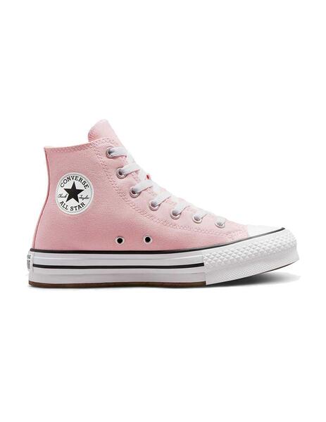 estático Alienación Litoral Zapatilla Niña Converse All Star Lift Platafo Rosa