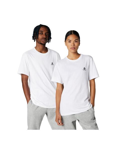 Camiseta Unisex Converse Star Chevron Blanca