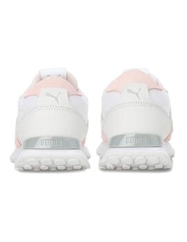 Zapatilla Mujer Puma Rider FVW Blanca Rosa