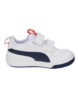 Zapatilla Niño Puma Multiflex Blanco Marino