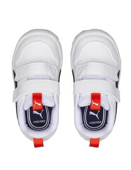 Zapatilla Niño Puma Multiflex Blanco Marino