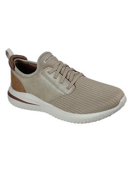 Zapatilla Hombre Skechers Delson 3.0 Beige