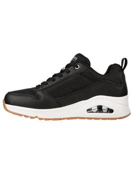 Zapatilla Mujer Skechers Uno Inside Negro