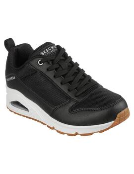 Zapatilla Mujer Skechers Uno Inside Negro