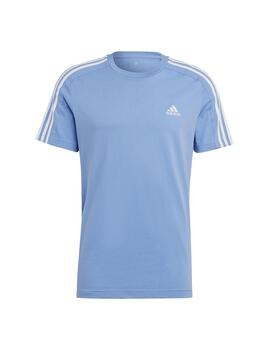 Camiseta Hombre adidas 3S Azul