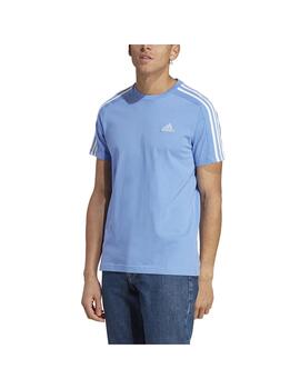 Camiseta Hombre adidas 3S Azul