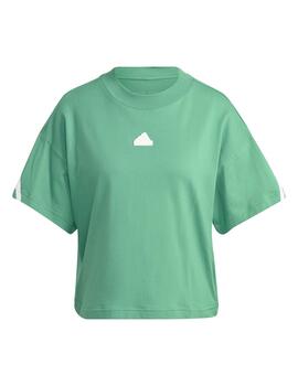 Camiseta Mujer adidas FI 3S Verde