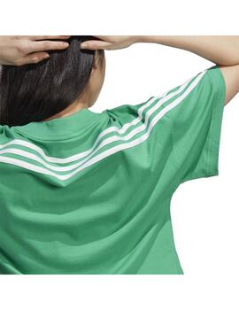 Camiseta Mujer adidas FI 3S Verde