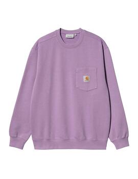 Sudadera Hombre Carhartt WIP Pocket Sweat Lila