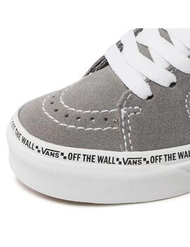 Zapatilla Niño Vans Sk8-Low Gris