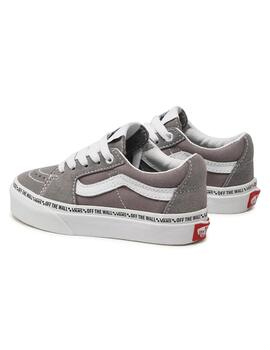 Zapatilla Niño Vans Sk8-Low Gris