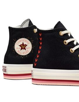 Zapatilla Niña Converse Ctas Eva Lift Negra Cora