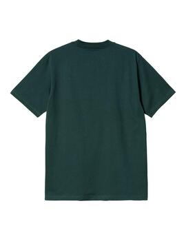 Camiseta Hombre Carhartt WIP Harvester Verde