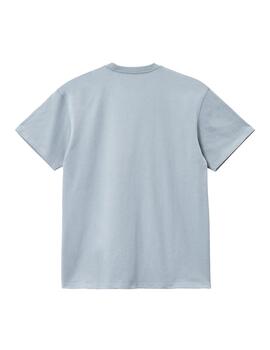 Camiseta Hombre Carhartt WIP Chase Celeste