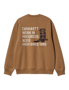 Sudadera Hombre Carhartt WIP Boot Sweat Marrón