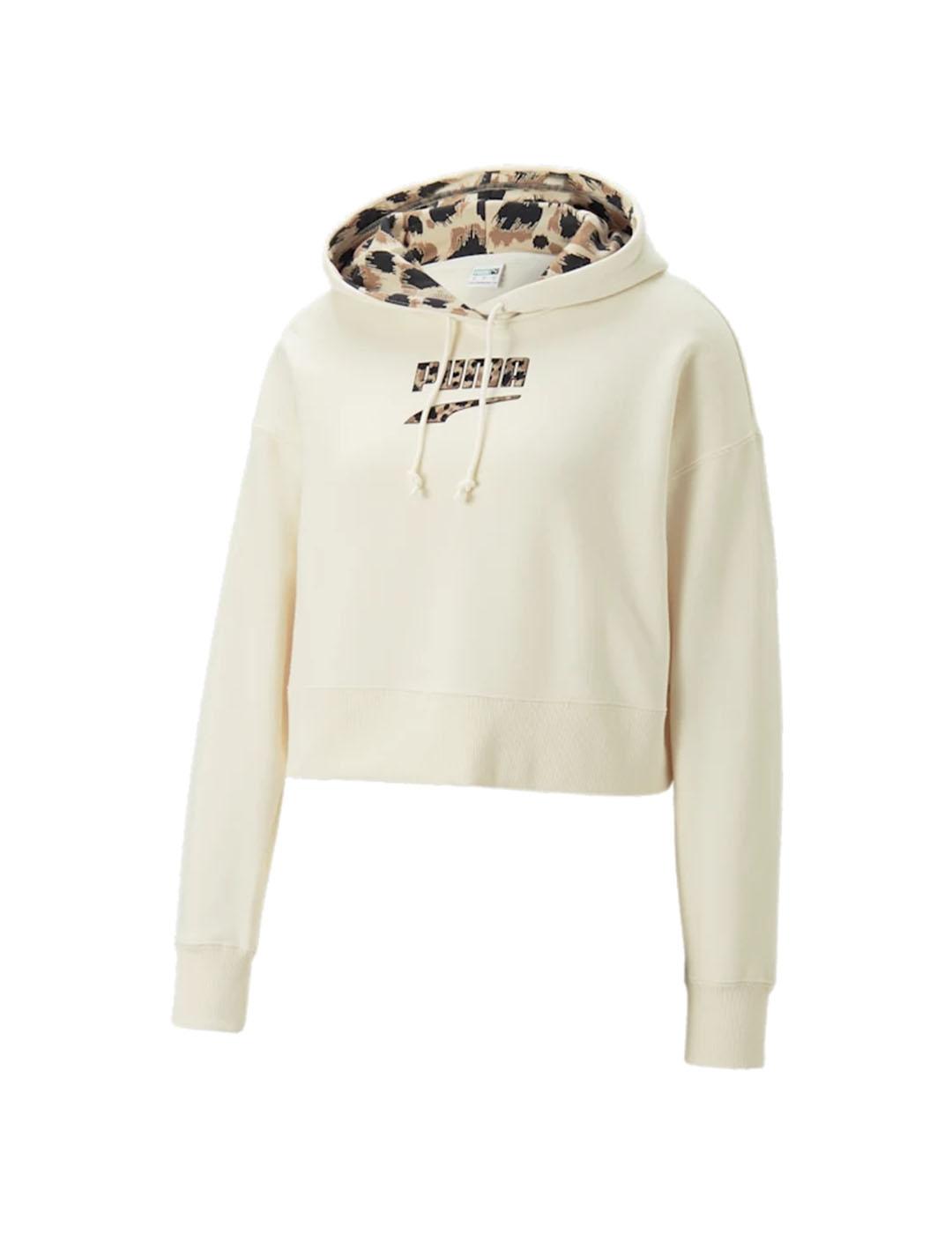 Sudadera Mujer Puma Downtown Beige