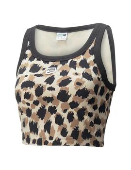 Camiseta Mujer Puma Downtown Crop Print