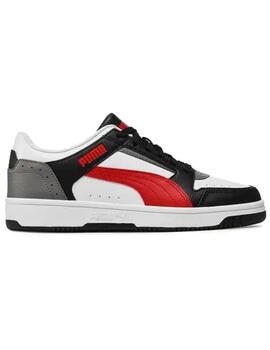 Zapatilla Hombre Puma Rebound Joy Low Blanco Negro Gris