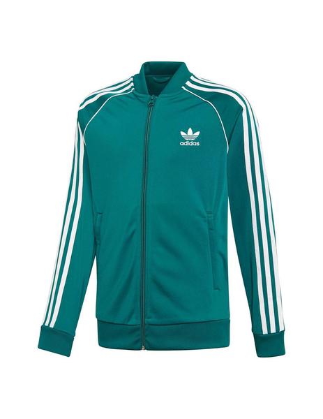 chaqueta adidas verde y blanca