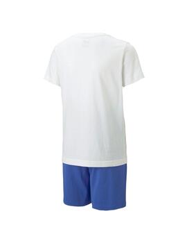 Conjunto Niño Puma Loglab Blanco Azul