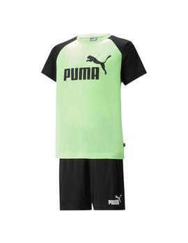 Conjunto Niño Puma  Verde Negro