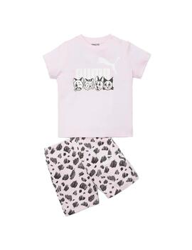 Conjunto Niña Puma Ess  Rosa