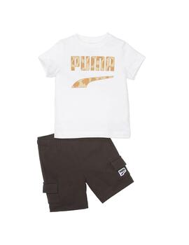 Conjunto Niño Puma Minicats Blanco Marron