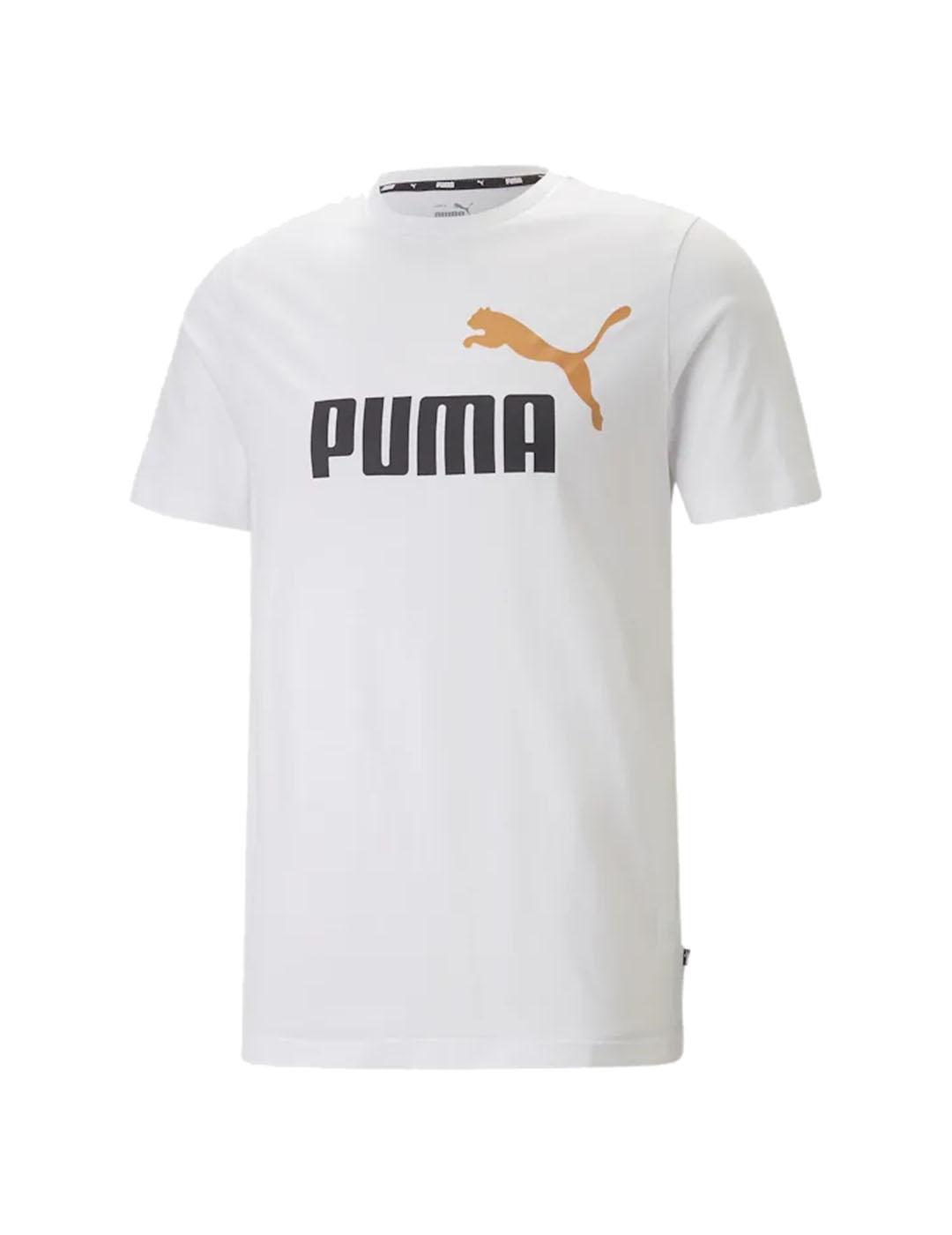 Camiseta Puma Hombre Ess+ Blanca