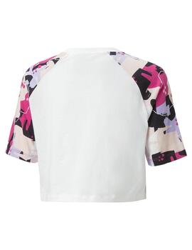 Camiseta Niña Puma Ess   Street Blanca Rosa Lila