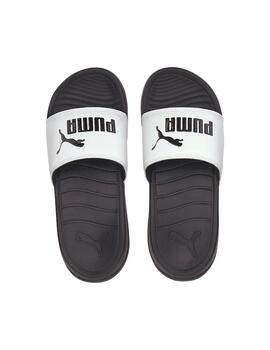 Chancla Unisex Puma Popcat 20 Negra Blanca