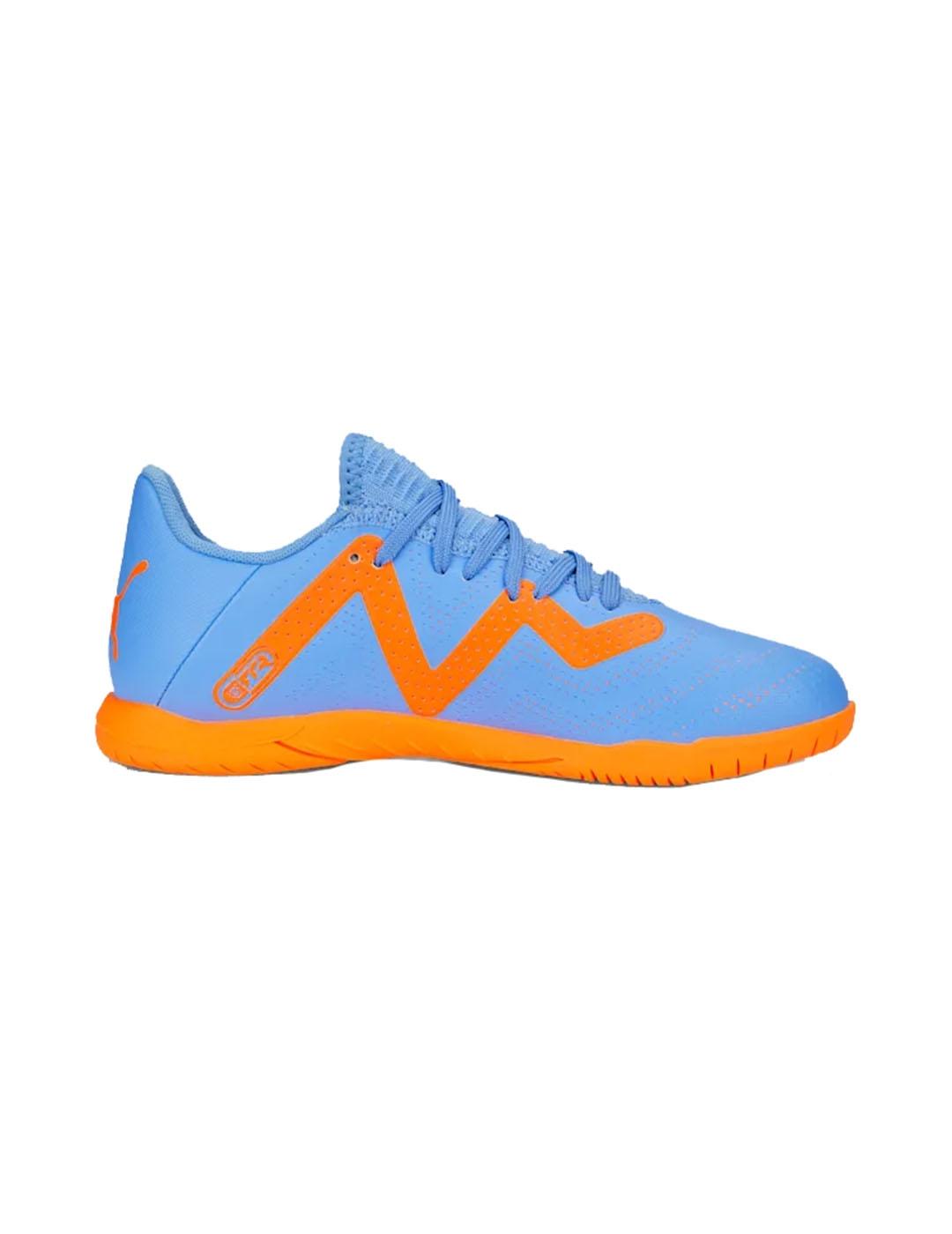 Zapatillas fútbol Puma Future Play IT amarillo fluor niños