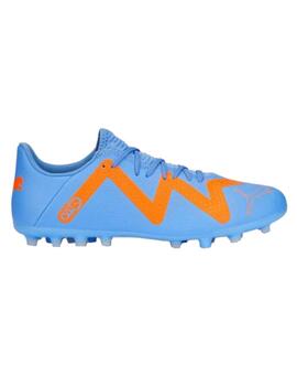 Bota Fútbol Hombre Puma Future Play MG Lila/Naranj