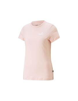 Camiseta Mujer Puma ESS+ Embroidery Rosa